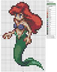 Ariel By Makibird Stitching On Deviantart Disney Cross Stitch Patterns Cross Stitch Patterns Mermaid Cross Stitch