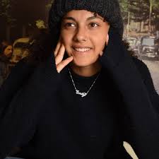 Sterling Silver Name Necklace Custom Made Katherine Style