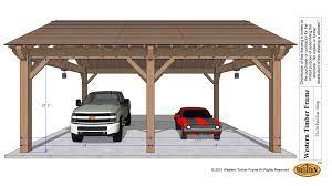 Wooden garages uk, timber garages for sale (with images. Easily Build Your Own Carport Rv Cover Western Timber Frame