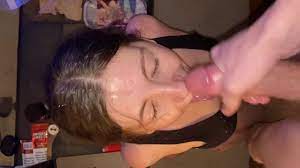 Cum all over my face