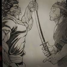 So I Drew The One Of Yujiro Hanma Vs Miyamoto Musashi Grapplerbaki Baki vs father full fight. yujiro hanma vs miyamoto musashi