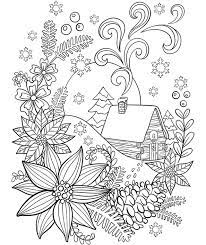 Ask an adult to help you cut out the door in one wall (through the cardboard too). Cabin In The Snow Coloring Page Crayola Com