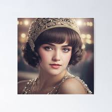 Flapper girl illustration of Bee Jackson