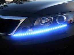 Zone Tech 30cm Led Car Flexible Waterproof Light Strip Blue Pack Of 4 Walmart Com Walmart Com