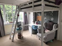 Ikea Stora Double Loft Bed White In Great Condition Cool Loft Beds Ikea Loft Bed Double Loft Beds