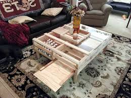 It was a fairly simple diy and took about three days to complete. Pallet Coffee Table With Glass Top Storage 101 Pallets