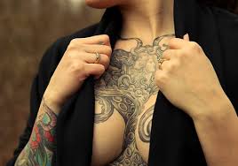 One of the most popular chest tattoos for men is wings. Angel Wings Chest Tattoos