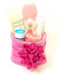 Bath towel set, bath mat set. Towel Gift Basket Container Unique Gift Basket Ideas