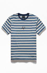 Huf Striped Domestic Horizon T Shirt Mens Stripes Shirts T Shirt