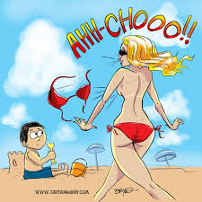 Summer Sneezes Beach Babe Cartoon ❤ Cartoon « Cartoon A Day