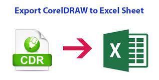 Cdr To Xls Converter Export Coreldraw To Excel Tabular Spreadsheet Cdr Converter Excel