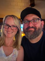 Me and my lady at the new @4handsbrewingco in Kirkwood. This place is  freaking awesome. We will be bringing @luther_pup here often. @jilly_radio