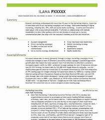 Download sales & marketing cv templates. Marketing Executive Resume Example Executive Resumes Livecareer