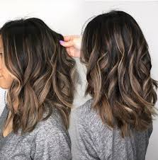 Excellenthairsalon Caramel Highlights Balayage Asianhair Short Hair Highlights Asian Hair Lob Brown Hair Balayage