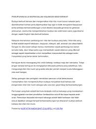 Contohnya farid mengekalkan sikap bersederhana dalam menjalani kehidupan walaupun dia menduduki jawatan sebagai 5. Pemupukan Nilai Murni Dalam Kalangan Masyarakat