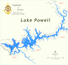 Map Of Lake Powell Captains And Crews In 2019 Lake