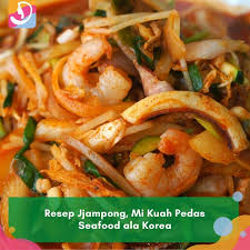 Biasanya disertai berbagai jenis hidangan laut yang sedang musim, misalnya udang dan kerang. Resep Jjampong Mi Kuah Pedas Seafood Ala Korea Resep Masakan Makanan Dan Minuman Memasak