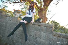 甜天 森林系女孩 fashion socks knee high socks school uniform