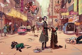 Saya Tokyo Z Downtown By Benoit Leloup Futuristic Art Cyberpunk Art Art