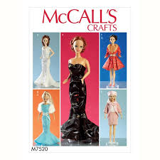 Kleider selber nähen 25 modelle für ankleidepuppen in vier größen bestellen. Puppenkleidung Mccalls 7520 One Size Schnittmuster Puppenkleider Stoffe De