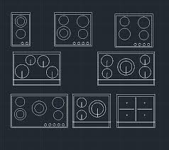 Induction stove png image is a free png picture with transparent background. Electric Cooktops Cad Block And Typical Drawing
