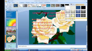 Kumpulan tutorial microsoft excel, microsoft word, microsoft power point dan mengetik sepuluh jari. Cara Cepat Membuat Background Di Power Point 2007 Youtube