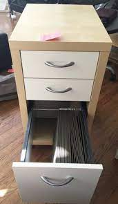 Files will fit into 15″ deep x 15″ tall sektion cabinet drawers, but this alone will waste precious inches when horizontally storing 8″x11″ pieces of paper. Ikea Mikael Filing File Supply Cabinet Rolling Birch White Color For Sale In Redwood City Ca Offerup