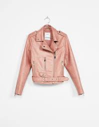 Bershka Faux Leather Jacket Leather Jacket Sweatshirt Dress Outfit Leather Jackets Women