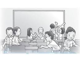 Contoh gambar gambar mewarnai gotong royong di sekolah kataucap. Gambar Gotong Royong Di Lingkungan Sekolah Kartun Ideku Unik