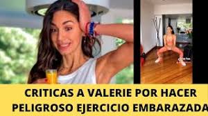 Aunque ya muchos lo sospechaban, pasaron varios meses hasta que lo anunció públicamente. Criticas A Valerie Dominguez Por Hacer Ejercicio Embarazada Youtube