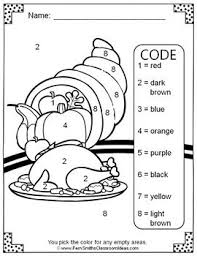 Thanksgiving Color By Number Kindergarten Know Your Numbers Thanksgiving Color Color By Numbers Preschool Activities