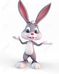 Line drawing of the rabbit. 3d Art Illustration Of Standing Bunny Stock Photo Picture And Royalty Free Image Image 14958109