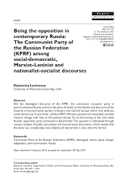 Social lib opinion blog for social liberalism. Pdf Being The Opposition In Contemporary Russia The Communist Party Of The Russian Federation Kprf Among Social Democratic Marxist Leninist And Nationalist Socialist Discourses