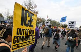Protesters denounce ICE in march through downtown Gainesville Florida