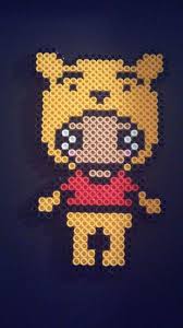 This item includes patterns of winnie the pooh, eeyore, piglet, tigger and the background. Winnie The Pooh Perler Bead Crafty Amino