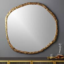 The total outside diameter is 48'' and the depth is 4'' pick up in. Round Mirrors Cb2