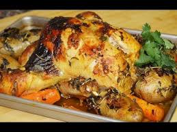 دجاج مشوي بالفرن مع الخضار chef ahmad allcooking roasted chicken youtube syrian food food meat recipes