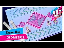 Ragam hias motif geometris pinterest. Ragam Hias Geometris Objek Paling Sederhana Youtube