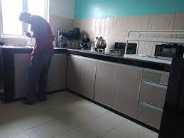Cuma keluar modal dalam lebih kurang rm400 akhir sekali pasang wallpaper pada kayu. Kabinet Dapur Pasang Siap Murah Johor Desainrumahid Com