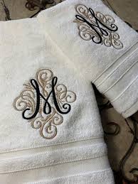You will be asked to provide the text you want included on your towels and select a design for embroidery. Monogrammed Luxury Ivory Bath Towel Set Hand Towels Wedding Etsy In 2021 Bath Towels Luxury Monogrammed Bath Towels Embroidered Towels