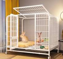 Amazon.com: Jaula para conejos, jaula para animales pequeños ...