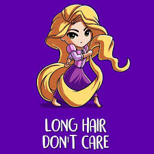 Long Hair Don T Care T Shirt Tangled Teeturtle Disney Princess Pictures Chibi Disney Cute Disney