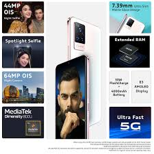 Vivo V21 5G (Arctic White, 8GB RAM ...
