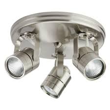Lithonia Lighting Round Mesh Back 9 5 In 3 Light Brushed Nickel Track Lighting Kit Ltkmsbk Mr16gu10 3r Bn M4 The Home Depot
