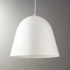Capitol White Bell Shaped Pendant Light Reviews Cb2