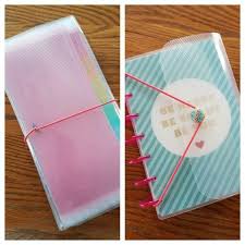 You can make them in about 5 minutes and they cost just pennies. From A Receipt File To A Protective Cover For My Mini Happy Planner For Only 1 Happy Planner Cover Happy Planner Planner Covers Diy