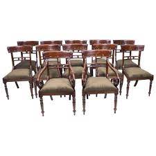 Grand Set Of 12 English Regency Style Bar Back Dining Chairs 1 Dining Chairs Dining Chairs For Sale Dining Room Chairs