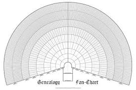 ten generation ancestry pedigree fan chart blank family