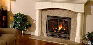 Empire 26 inch vail vent free natural gas fireplace with cherry mantel; No Fireplace In Your Home Add One Heatilator