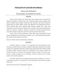 Hal ini karena dengan adanya sistem yang terintegrasi, kinerja suatu perusahaan atau instansi akan lebih terarah dan sistematis. Pdf Pengantar Sistem Informasi